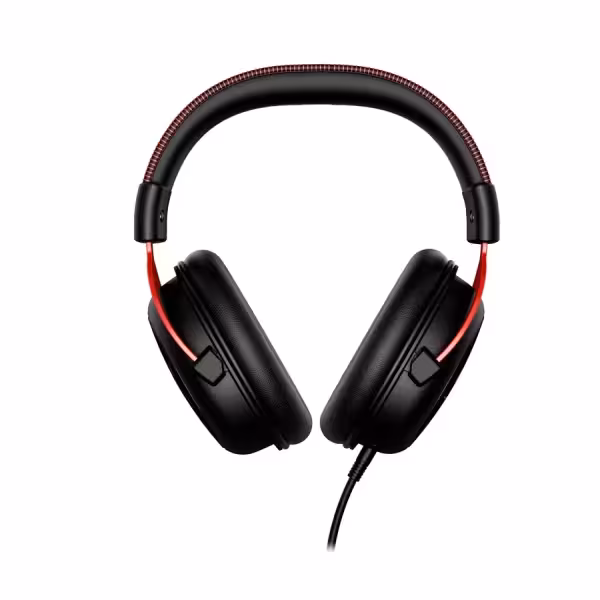 HyperX Cloud II Wired Gaming Headset Red 7.1 Virtual Surround Sound & Noise-Cancelling Mic