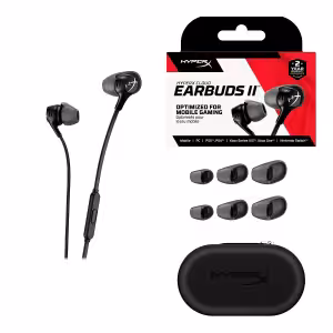 HyperX Cloud Earbuds II In-Ear Wired Gaming Headset with Mic 3.5mm Black