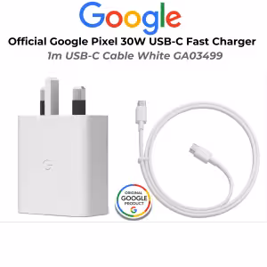 Google Pixel 30W USB-C Charger with 1m Cable UK Plug