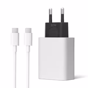 Google 30W USB-C Power Adapter with Cable EU Plug White