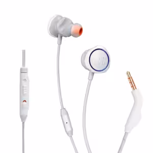 JBL Quantum 50 White Wired In-Ear Gaming Headset with 3.5mm Mic