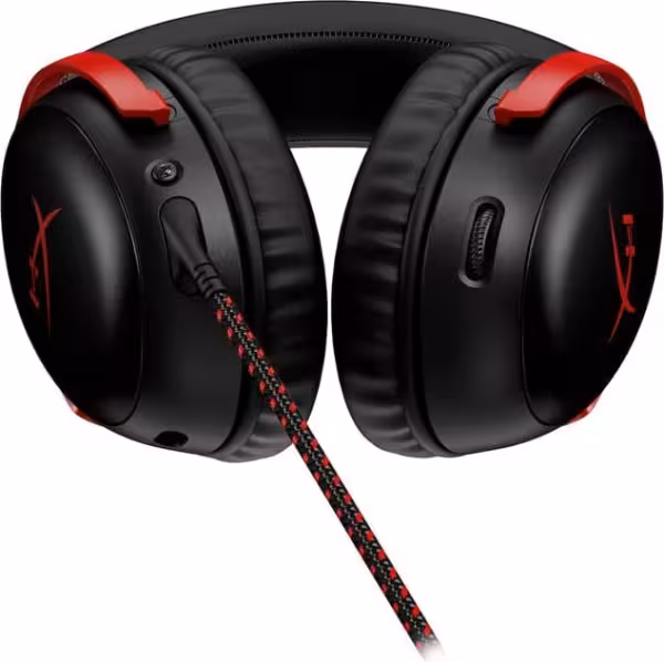 HyperX Cloud III Wired Gaming Headset Black/Red DTS Headphone:X 53mm Drivers