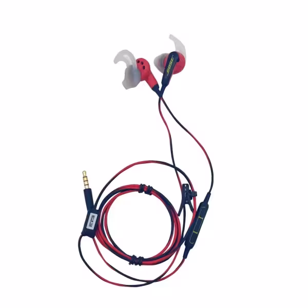 Bose SoundSport Wired In-Ear Headphones Power Red Inline Mic & Remote