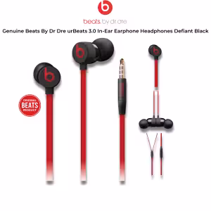 Beats by Dr. Dre urBeats3 Defiant Black 3.5mm Wired In-Ear Headphones