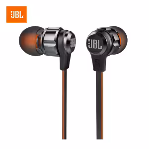 JBL T180A Wired In-Ear Earphones with 9mm Driver and 3.5mm Jack Black