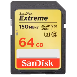 SanDisk SDXVE microSDXC UHS-I Memory Card 64GB