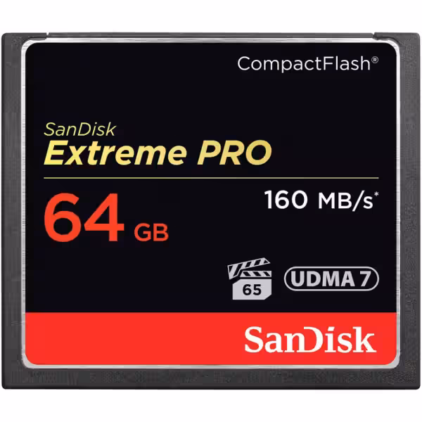 SanDisk 64GB Extreme Pro CompactFlash Memory Card
