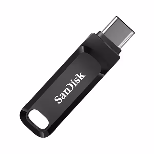SanDisk OTG USB3.1 Type c Flash Drive Mini U Disk 150M/s - 128gb , black