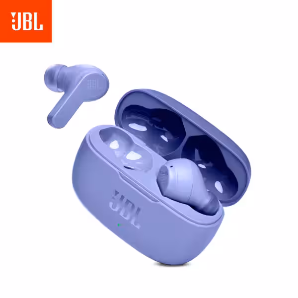 JBL W200TWS True Wireless Bluetooth Earphones with Mic – Charging Case - Black