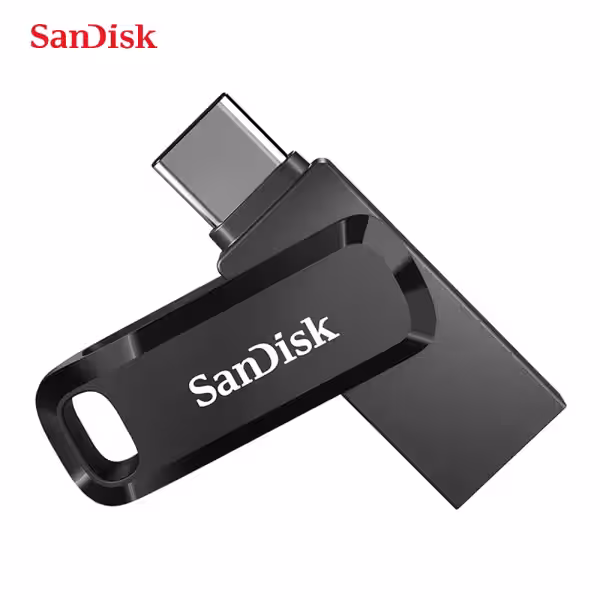 SanDisk OTG USB3.1 Type c Flash Drive Mini U Disk 150M/s - 256gb , black