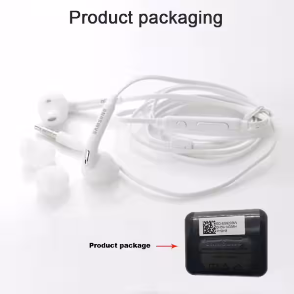 SAMSUNG EO-EG920BW Wired Earphone - white-20-pcs
