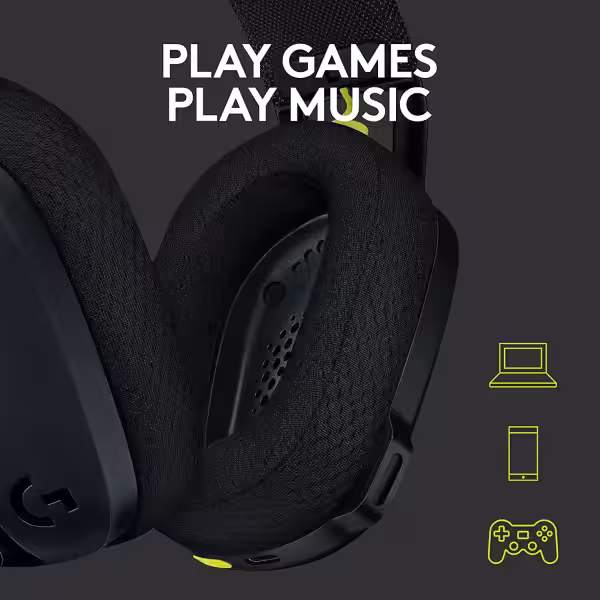 Logitech G435 LIGHTSPEED Wireless Gaming Headset - black