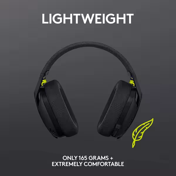Logitech G435 LIGHTSPEED Wireless Gaming Headset - black