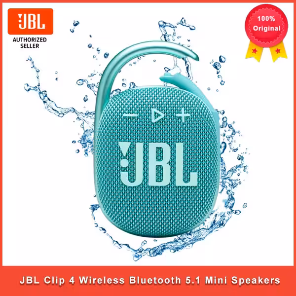 JBL Clip 4 Wireless Portable Mini Speaker - teal