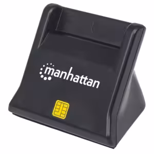 USB-A Smart/SIM Card Reader, 480 Mbps (USB 2.0), Desktop Standing, Friction Type compatible, Hi-Spee