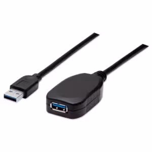 USB-A to USB-A Extension Cable, 5m, Male to Female, Active, 5 Gbps (USB 3.2 Gen1 aka USB 3.0), Built