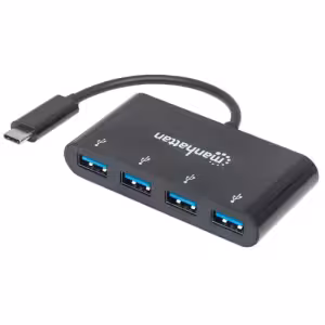 USB-C Dock/Hub, Ports (x4): USB-A (x4), 5 Gbps (USB 3.2 Gen1 aka USB 3.0), External Power Supply Not