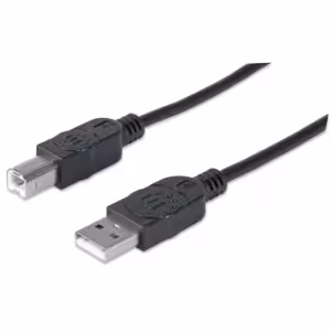 USB-A to USB-B Cable, 3m, Male to Male, 480 Mbps (USB 2.0), Equivalent to Startech USB2HAB3M, Hi-Spe