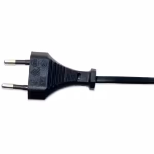 Power Cord/Cable, Euro 2-pin (CEE 7/16) plug to C7 Female (figure of eight), 1.8m, 2.3A, Black, Life