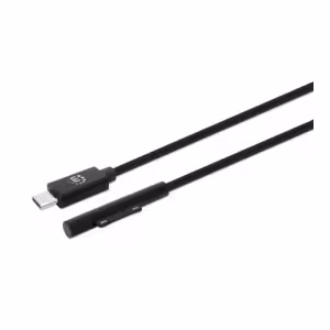 Manhattan USB-C to Surface Connect Cable, 1.8m, 15V, 3A, Black