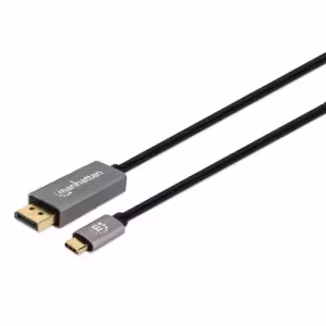 Manhattan USB-C to DisplayPort 1.4 Cable, 8K@60Hz, 2m, Black