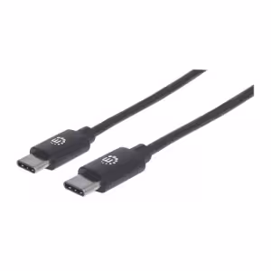 USB-C to USB-C Cable, 50cm, Male to Male, Black, 480 Mbps (USB 2.0), Equivalent to Startech USB2CC50