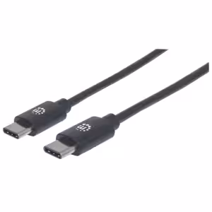 Manhattan USB-C to USB-C Cable 2m Black 480 Mbps 3A