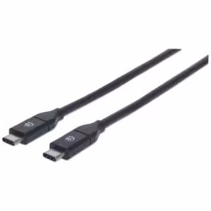 USB-C to USB-C Cable, 50cm, Male to Male, Black, 10 Gbps (USB 3.2 Gen2 aka USB 3.1), 3A (fast chargi