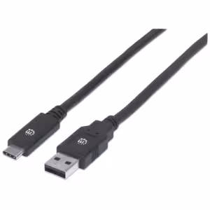 USB-C to USB-A Cable, 2m, Male to Male, 5 Gbps (USB 3.2 Gen1 aka USB 3.0), 3A (fast charging), Super