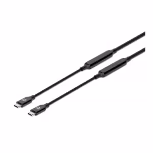 USB-C to USB-C Cable, 5m, Active, Male to Male, Black, 10 Gbps (USB 3.2 Gen2 aka USB 3.1), 3A (fast 