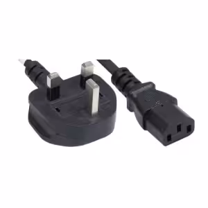 Manhattan UK 3-pin to C13 Power Cable 1.8m 10A Black