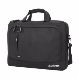 Helsinki Eco Friendly Laptop Bag 14.1", Top Loader, Black, Padded Notebook Compartment, Front and Mu