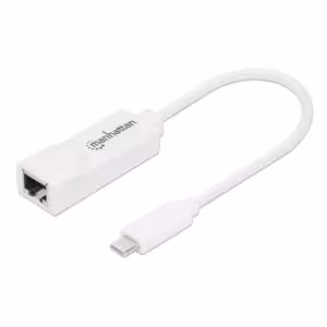 USB-C to Gigabit (10/100/1000 Mbps) Network Adapter, White, Equivalent to Startech US1GC30W, support