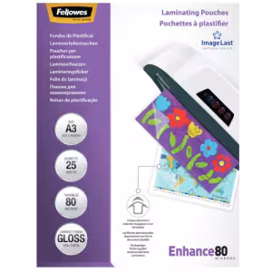 Fellowes ImageLast A3 Laminating Pouches 80 Micron 25 Pack