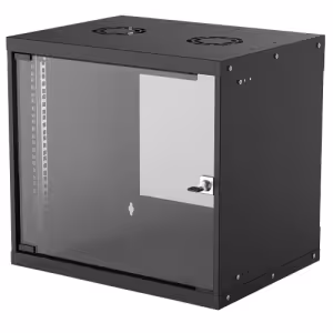 Network Cabinet, Wall Mount (Basic), 9U, Usable Depth 340mm/Width 485mm, Black, Flatpack, Max 50kg, 