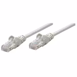 Network Patch Cable, Cat6, 2m, Grey, Copper, U/UTP, PVC, RJ45, Gold Plated Contacts, Snagless, Boote