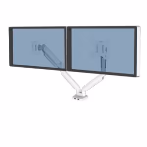 Fellowes Platinum Dual Monitor Arm White Up to 40 Inch Screens 8056301