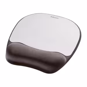 Fellowes Memory Foam Mousepad Wrist Support Silver 9175801