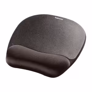 Fellowes Memory Foam Mouse Pad and Wrist Rest Black 9176501