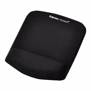 Fellowes PlushTouch Mouse Pad with Wrist Support Black 9252003