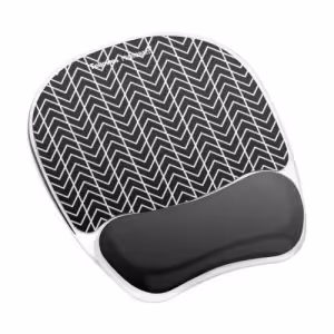 Fellowes Gel Mouse Pad Wrist Support Chevron 9653401