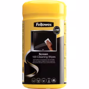 Fellowes Screen Cleaning Wipes 100 Wipes Tub 9970330