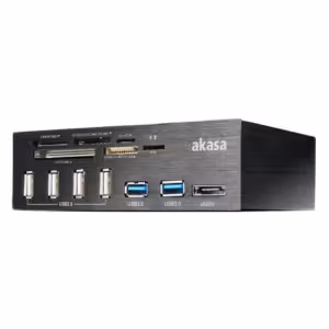 Akasa Interconnect Pro 5S 5.25" Internal Card Reader and USB Hub AK-HC-05U3BK