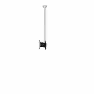 B-TECH BT5972-FD100/W Flat Screen Ceiling Mount VESA 200 Tilt 1m White