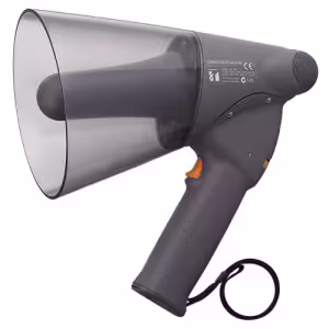 TOA ER-1206 Handheld Megaphone, 6W, Grey, 250m Range