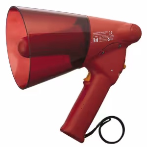 TOA ER-1206S Handheld Megaphone with Siren, 6W, IPX5, Red