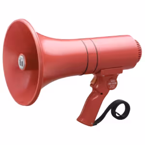 TOA ER-1215S Handheld Megaphone, 15W, Siren, Red