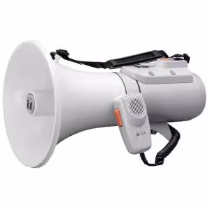 TOA ER-2215W Shoulder Megaphone 15W with Whistle Grey