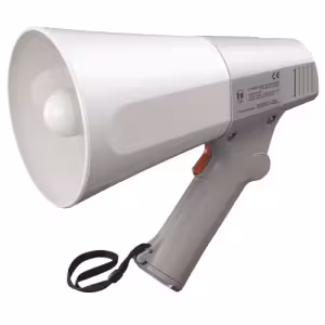 TOA ER-520W Handheld Megaphone with Whistle, 6W, Grey, 250m Range