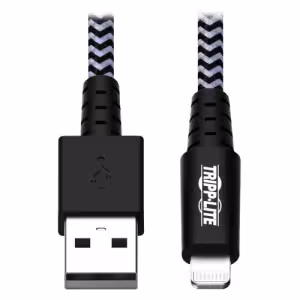 Tripp Lite M100-003-HD Heavy-duty USB-A to Lightning MFi Sync/Charge Cable 3ft